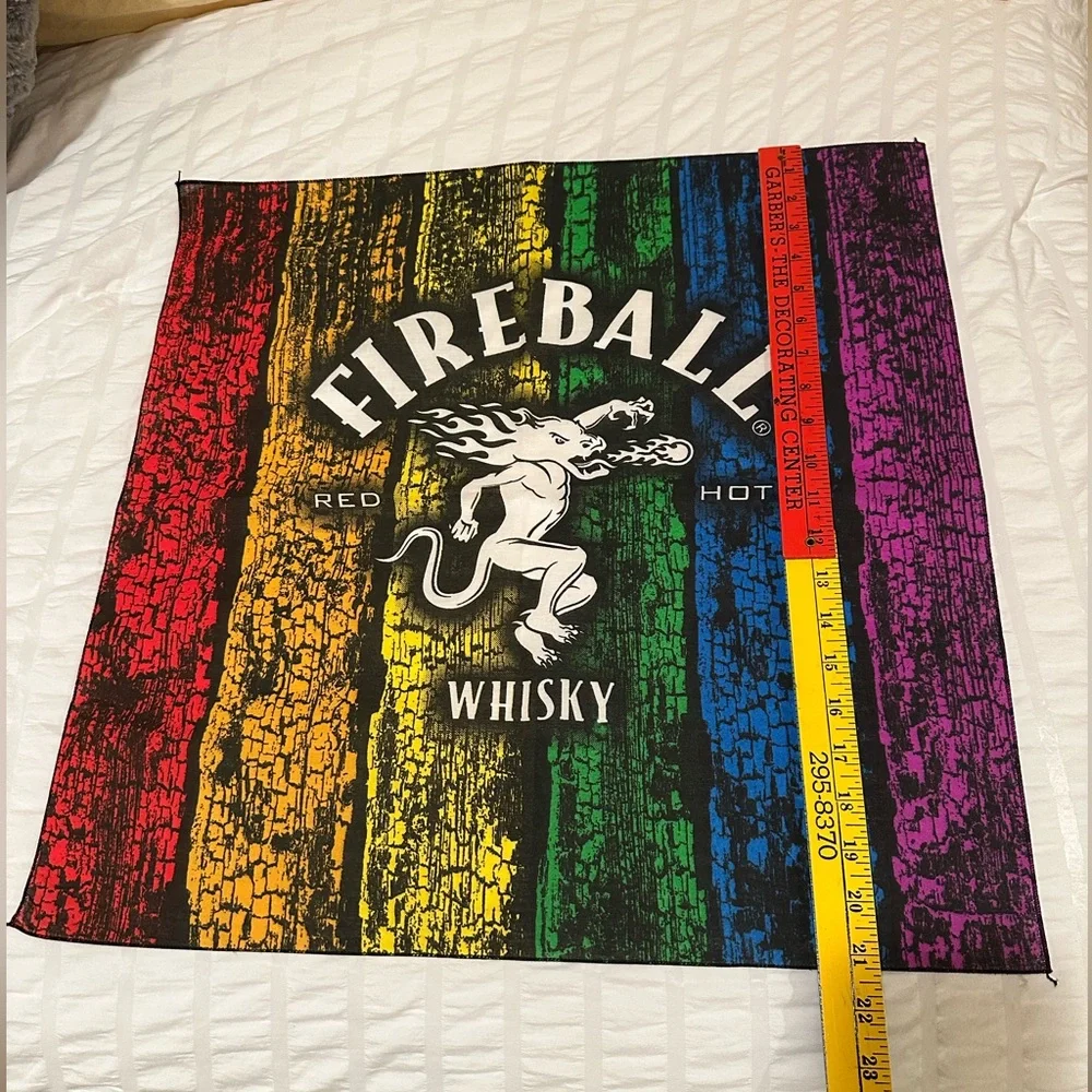 Fireball Wall Hanging Small Tapestry Colorful Red Hot Whisky 21